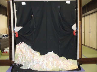 黒留袖 伝統工芸　安達雅一