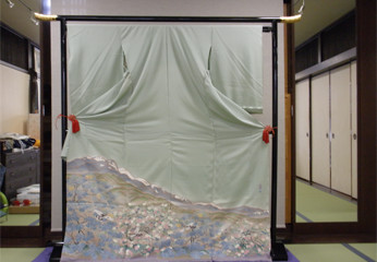 色留袖　加賀友禅　百貫華峰